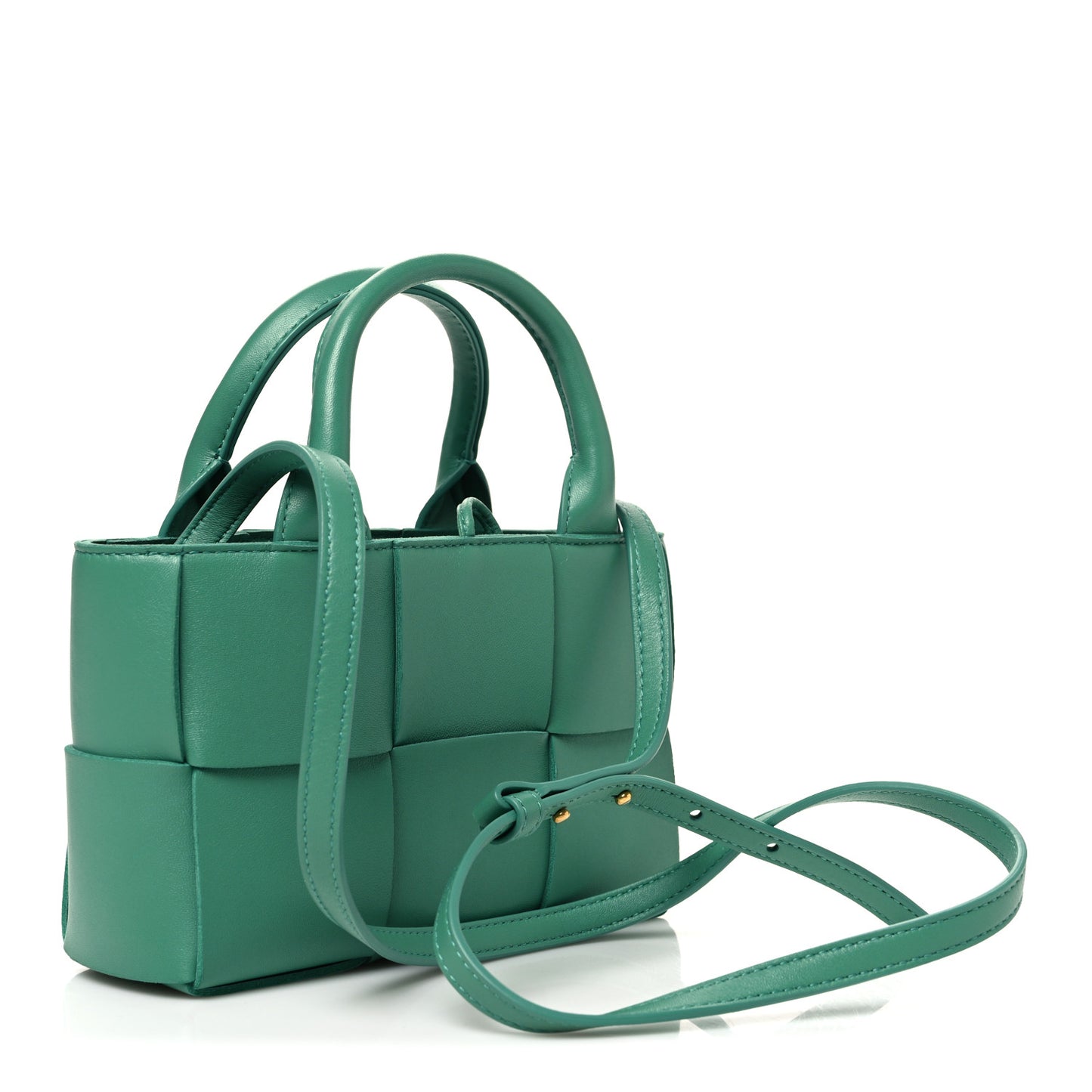 Lambskin Maxi Intreccio Candy Arco Tote Mermaid