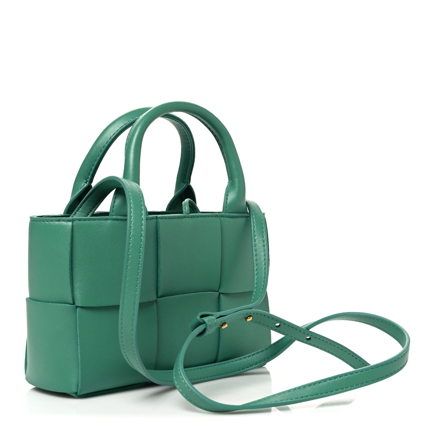 Bottega Veneta Lambskin Maxi Intreccio Candy Arco Tote Mermaid 4 of 10