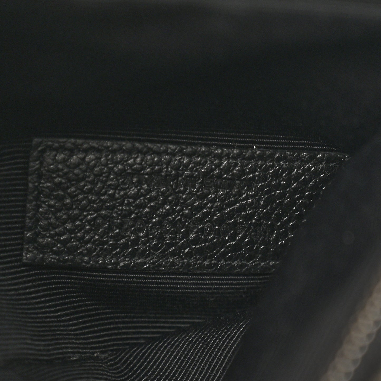 Grained Calfskin Small Cabas Rive Gauche Black