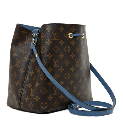 Louis Vuitton Monogram Neonoe MM Blue Jean 3 of 9