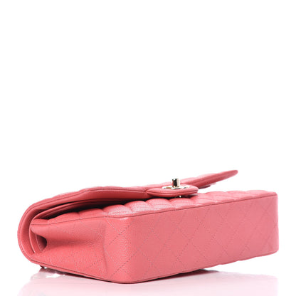 Chanel Metallic Caviar Quilted Medium Double Flap Pink 4 of 9