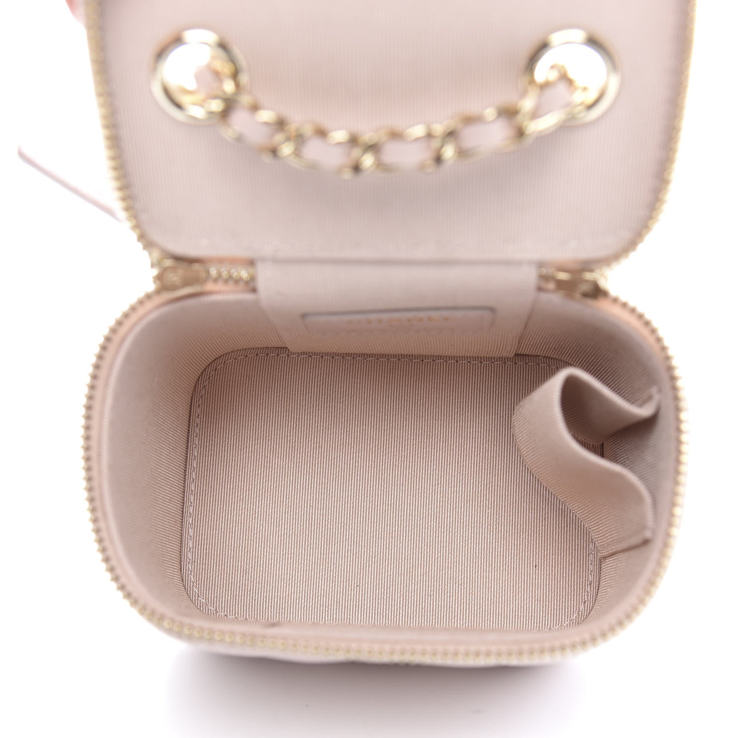 Chanel Caviar Quilted Mini Vanity Case With Chain Light Pink 5 of 11