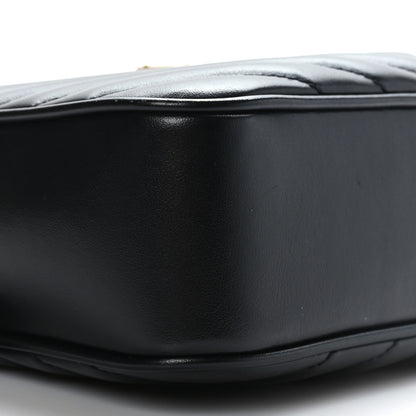 Saint Laurent Calfskin Matelasse Monogram Lou Camera Bag Black 8 of 9