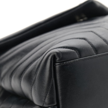 Saint Laurent Calfskin Y Quilted Monogram Medium Loulou Chain Satchel Black 8 of 14