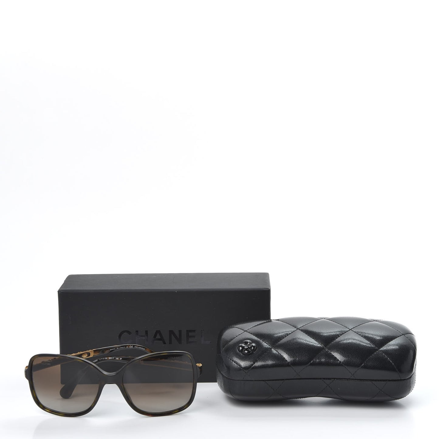 Acetate Polarized Bijou Square Sunglasses 5355 Tortoise