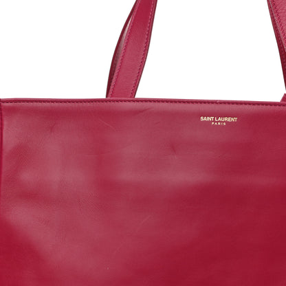 Saint Laurent Calfskin Suede Reversible East West Shopping Tote Pink 15 of 15