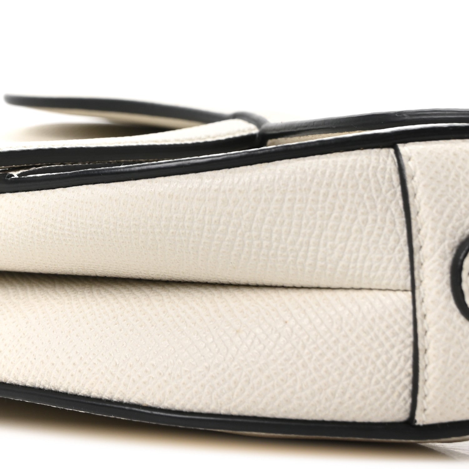 Christian Dior Grained Calfskin Mini Saddle Bag White 10 of 10