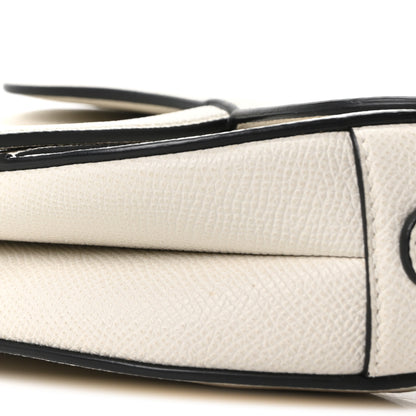 Christian Dior Grained Calfskin Mini Saddle Bag White 10 of 10