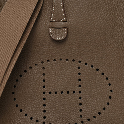 Hermes Taurillon Clemence Evelyne III PM Etoupe 8 of 11
