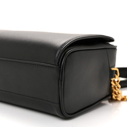 Salvatore Ferragamo Calfskin Trifolio Camera Crossbody Bag Black 9 of 9