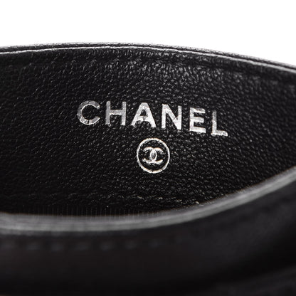 Chanel Sheepskin Chevron Quilted Reissue Card Holder So Black 6 of 9