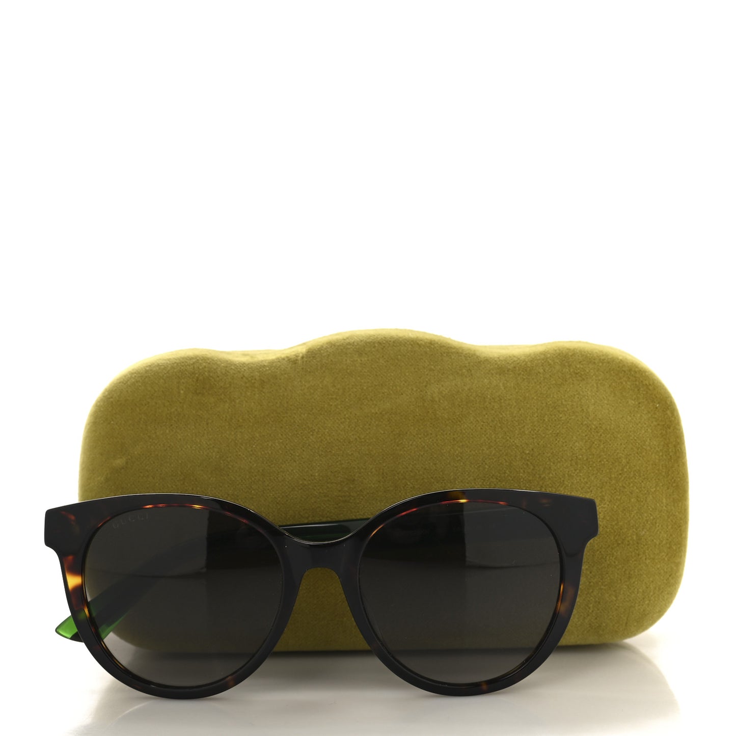 Acetate Round Web Sunglasses GG0702S Black