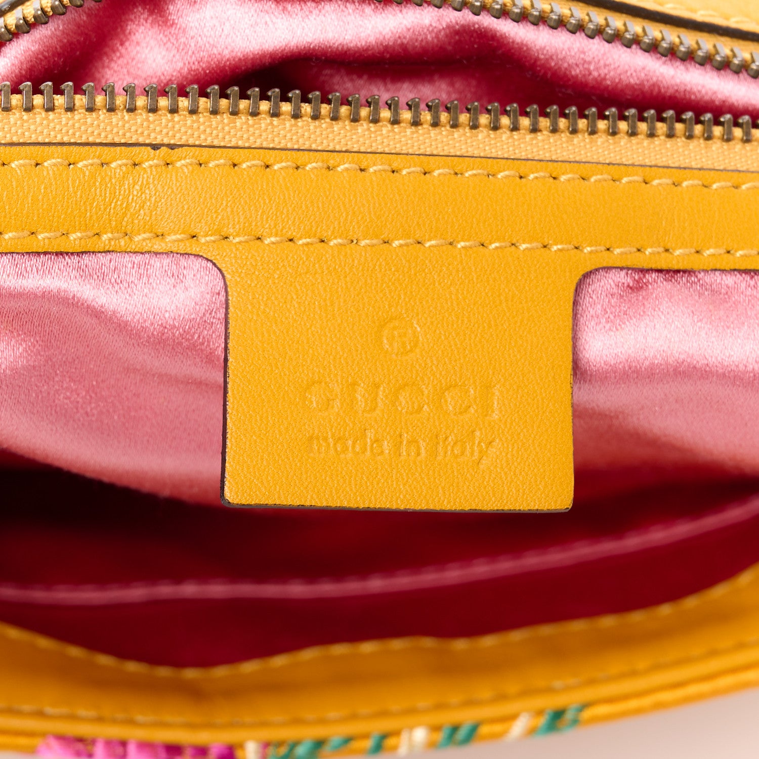 Gucci Jacquard Matelasse Floral Medium GG Marmont Shoulder Bag Yellow 7 of 12