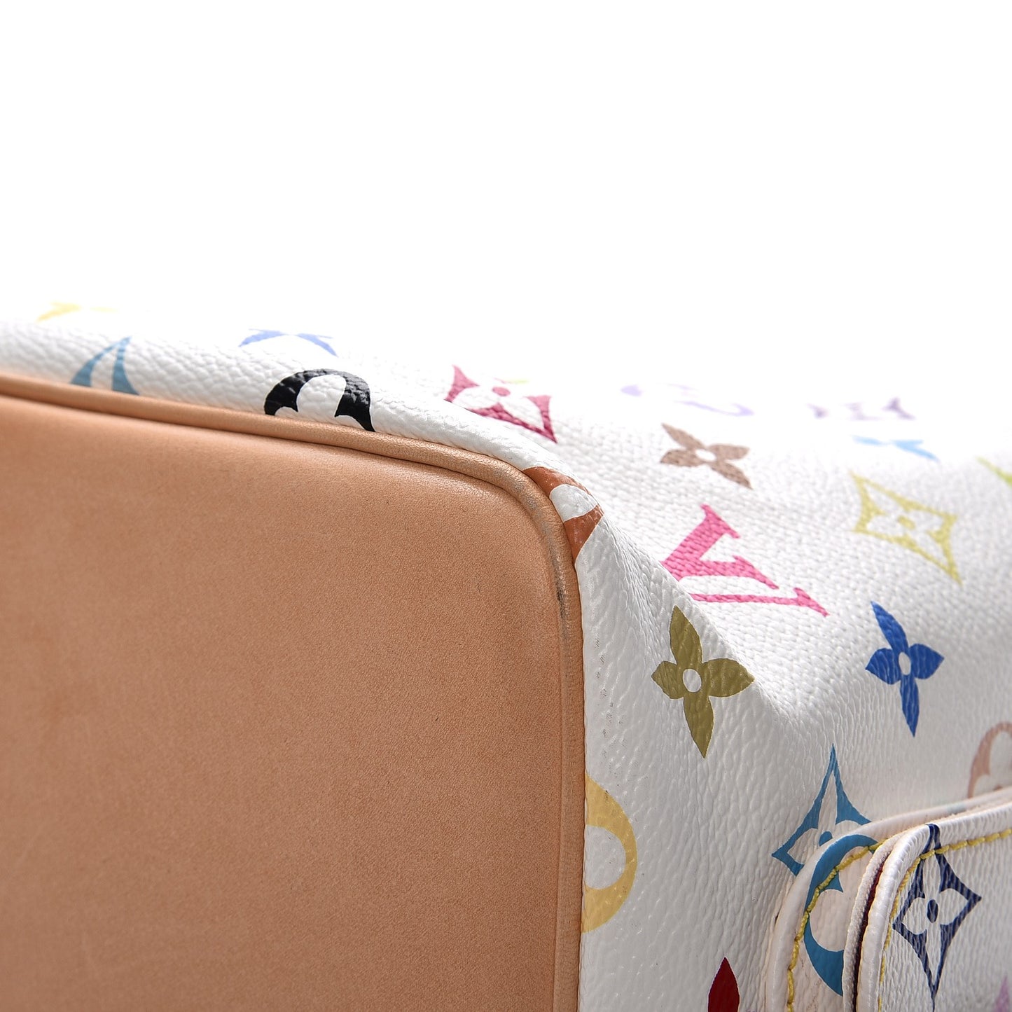 Monogram Multicolor Petit Noe White