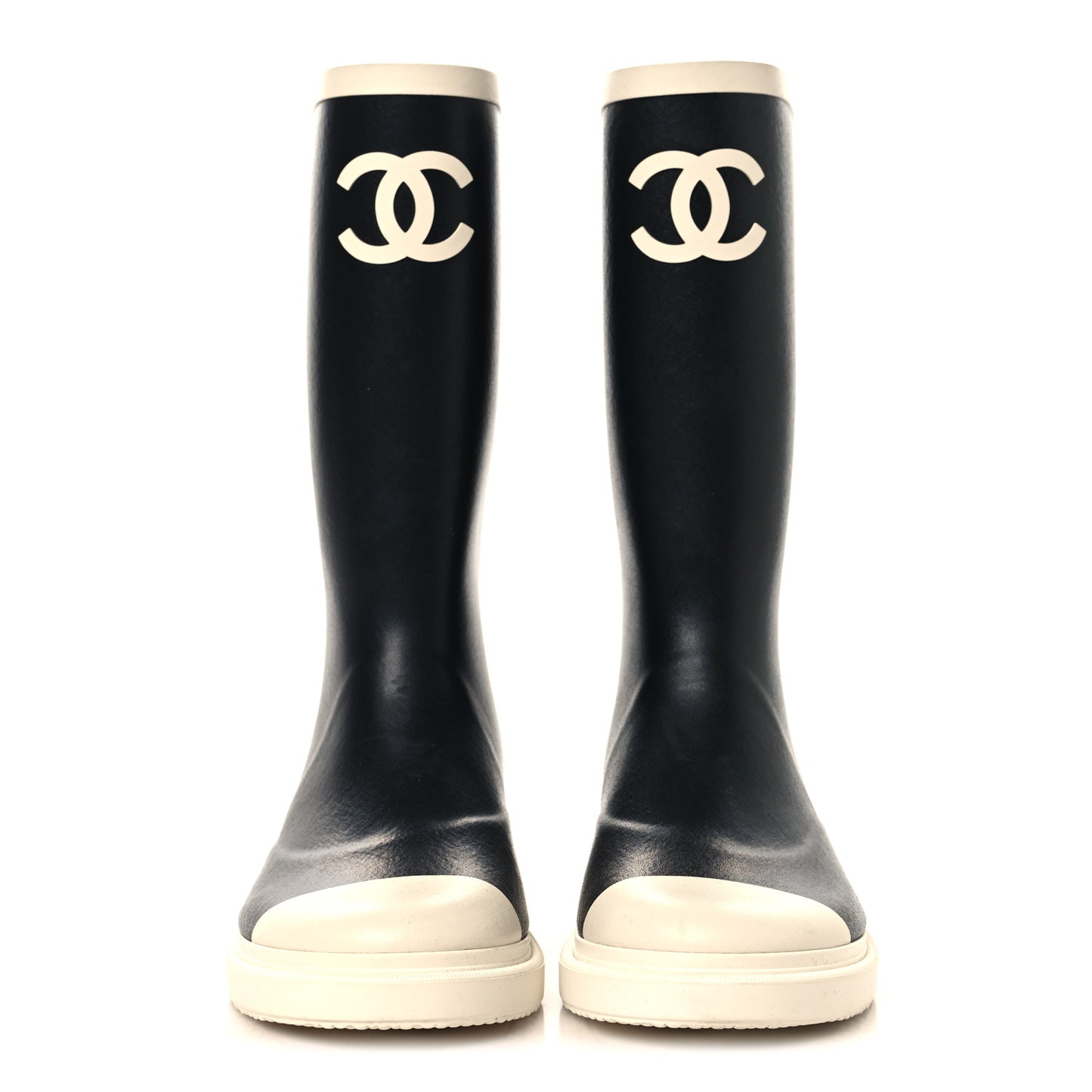 Caoutchouk CC High Boots  36 Black White