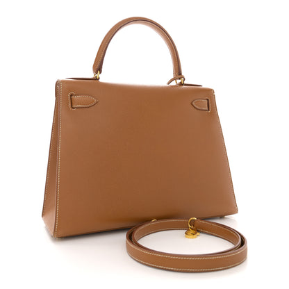 Hermes Courchevel Kelly Sellier 28 Gold 3 of 13