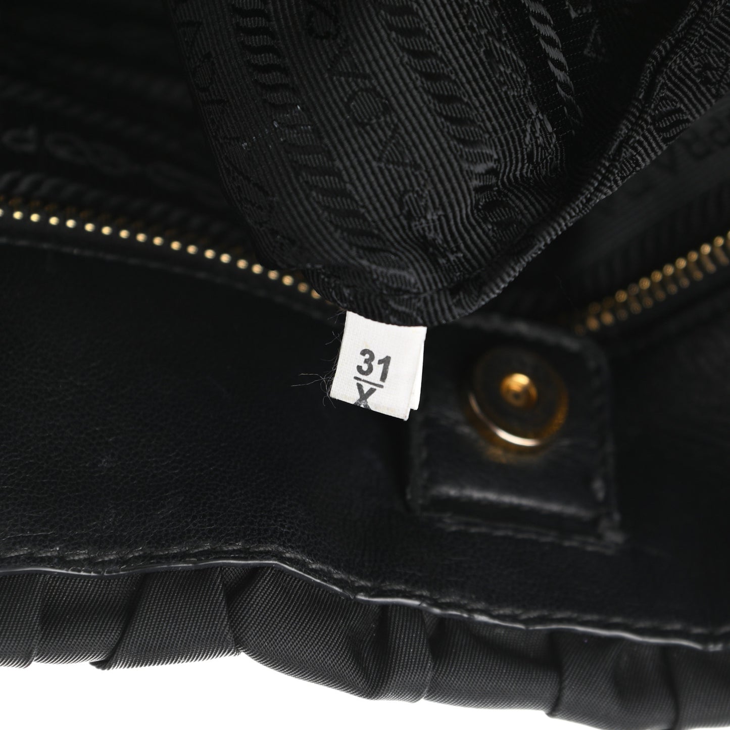 Tessuto Nylon Gaufre Tote Black