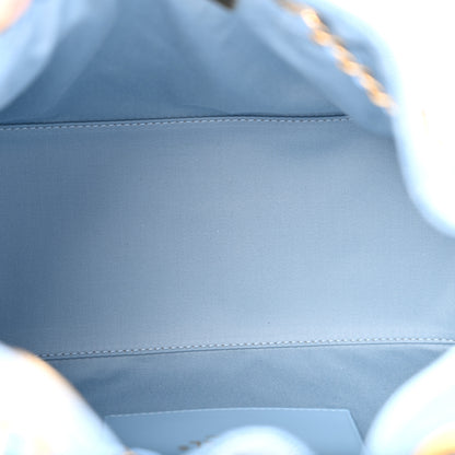 Chanel Washed Denim Quilted Small Chanel 25 Handbag Blue 5 of 12
