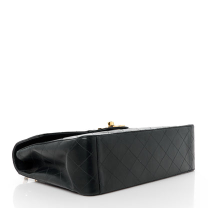 Chanel Lambskin Quilted XL Jumbo Single Flap Black 4 of 12