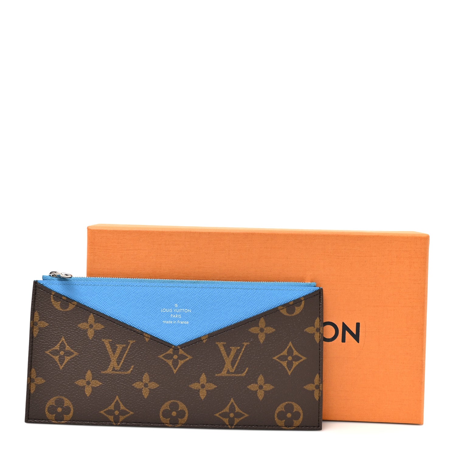 Louis Vuitton Monogram Kirigami Wallet Zippered Insert Gaston Blue 7 of 7