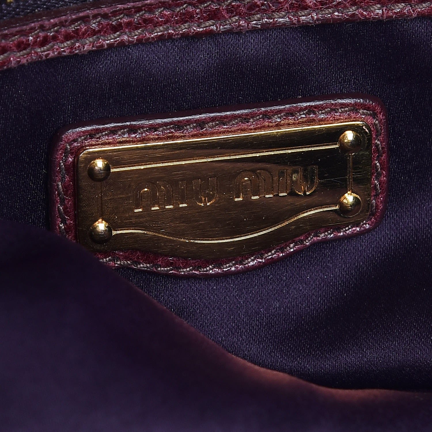 Miu Miu Nappa Medium Charm Satchel Ribes 7 of 19