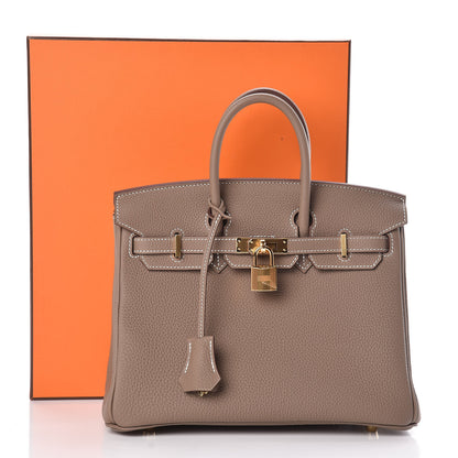 Hermes Togo Birkin 25 Etoupe 31 of 31