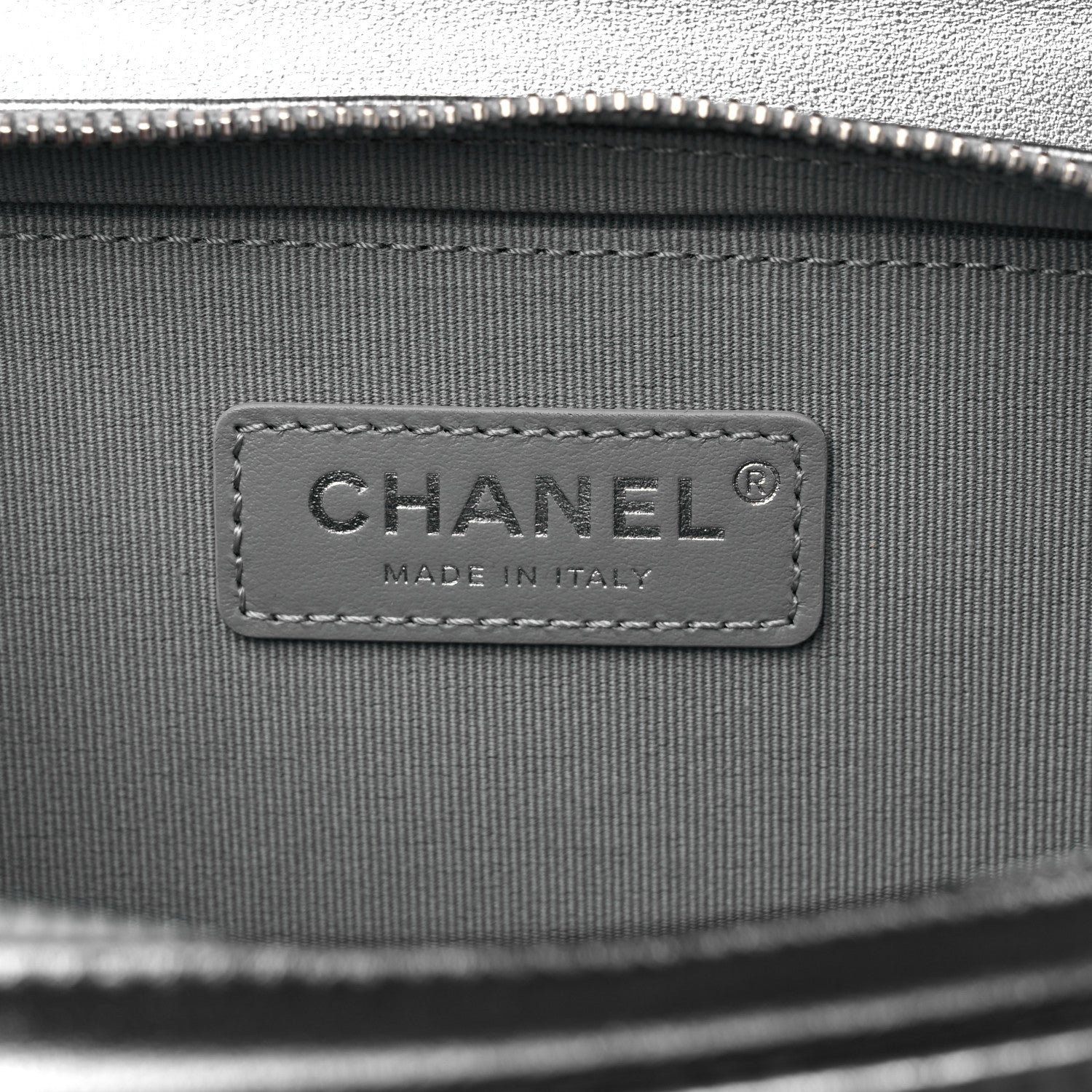 Chanel Metallic Lambskin Like A Wallet Flap Silvery Black 6 of 10