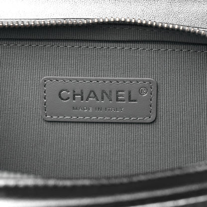 Chanel Metallic Lambskin Like A Wallet Flap Silvery Black 6 of 10