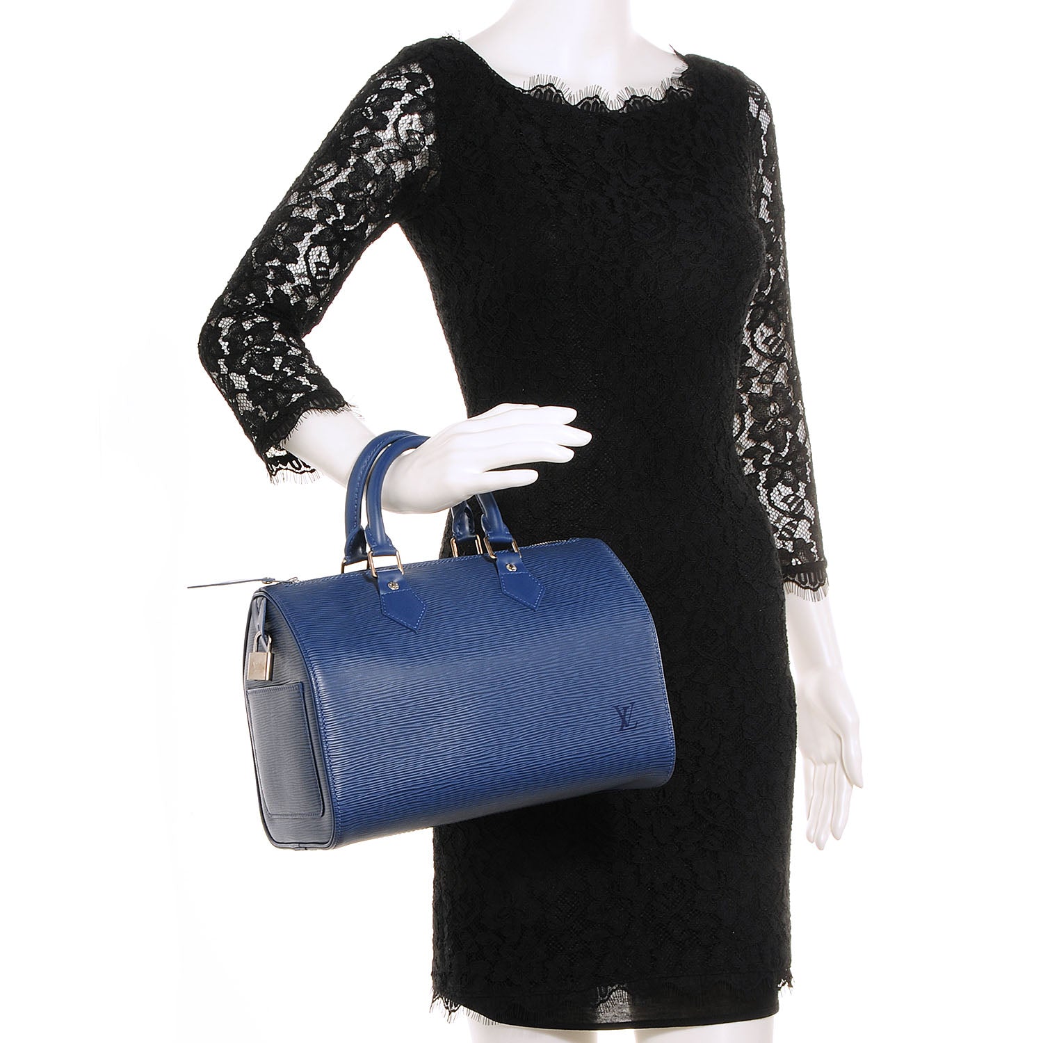 Louis Vuitton Epi Speedy 25 Myrtille 2 of 8