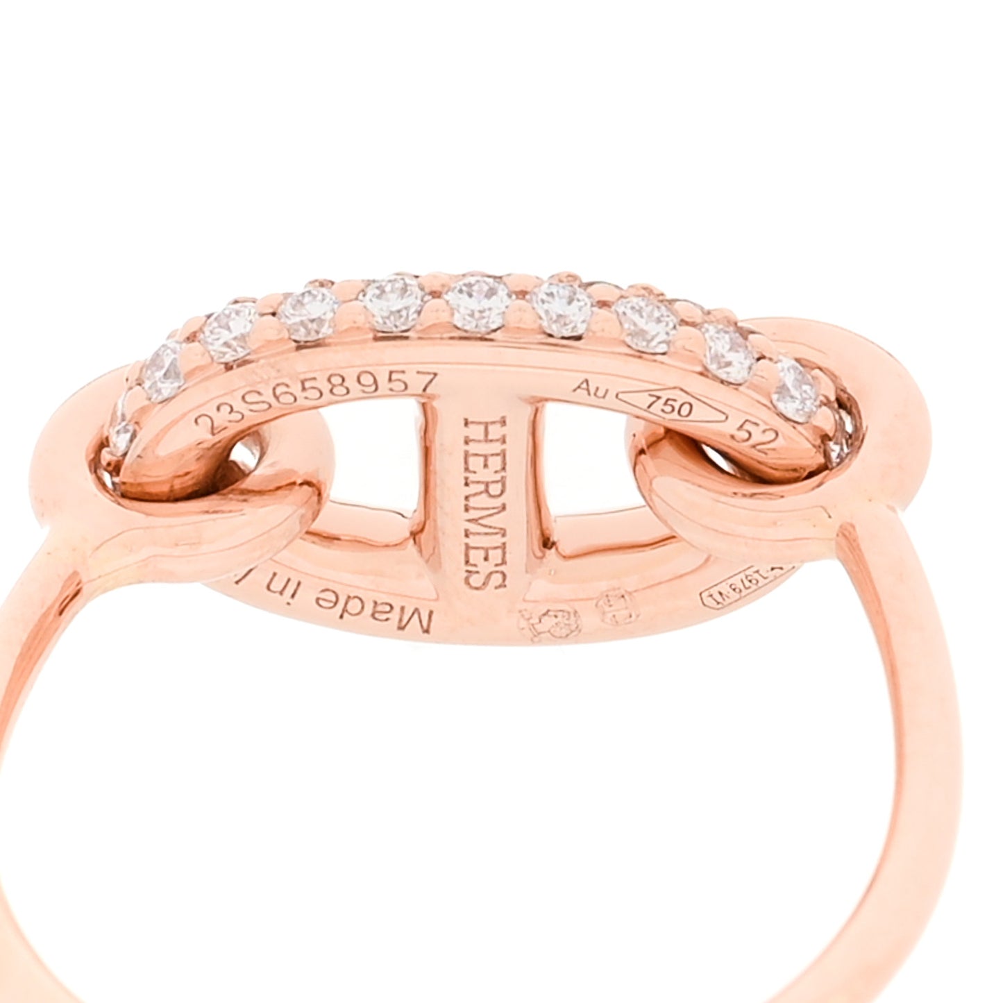 18K Rose Gold Diamond Farandole Ring 52 6
