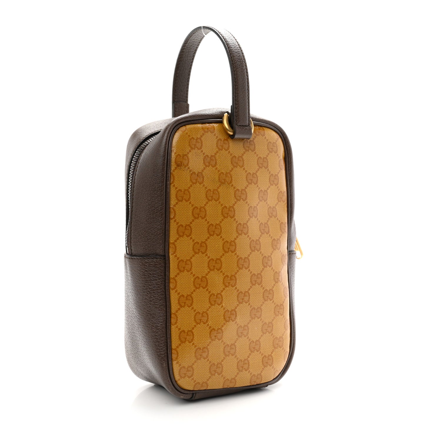 X ADIDAS Crystal Vintage Monogram Textured Dollar Calfskin Web Trefoil Logo Bag Mid Natural Nut Off White New Acero