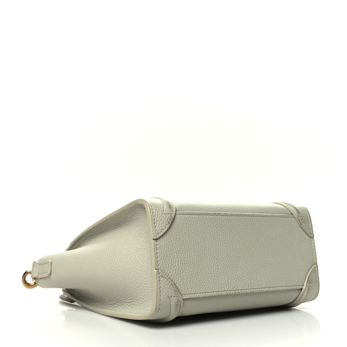 Drummed Calfskin Nano Luggage Vert D'eau