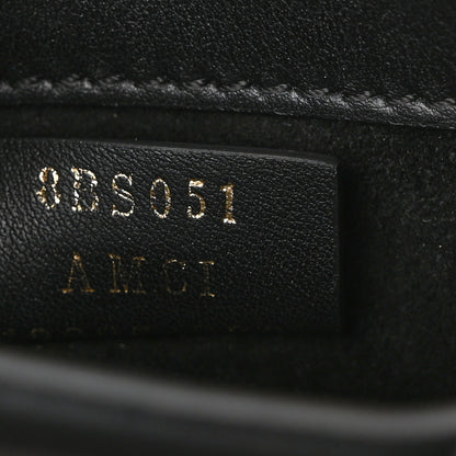 Fendi Vitello Plexiglass FF Embossed Mini Fendi Sunshine Shopper Tote Black 7 of 9