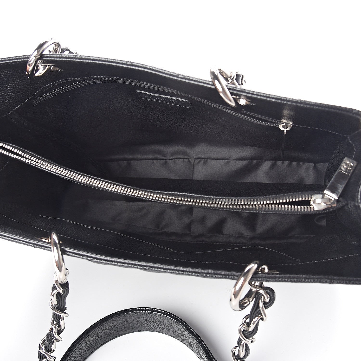 Chanel Caviar Quilted Grand Shopping Tote GST Black 4 of 9