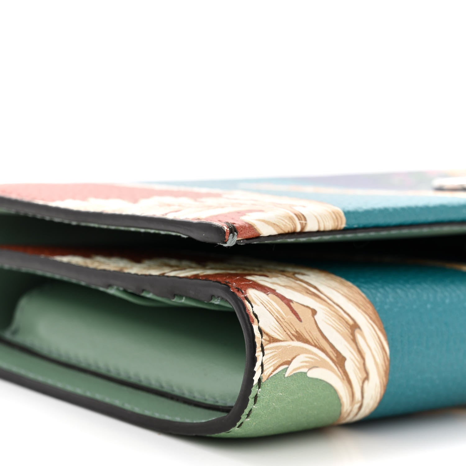 Salvatore Ferragamo Printed Calfskin Gancini Top Handle Wallet On Chain Multicolor 9 of 12
