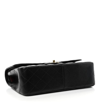 Chanel Caviar Quilted Jumbo Double Flap Black 3 of 4