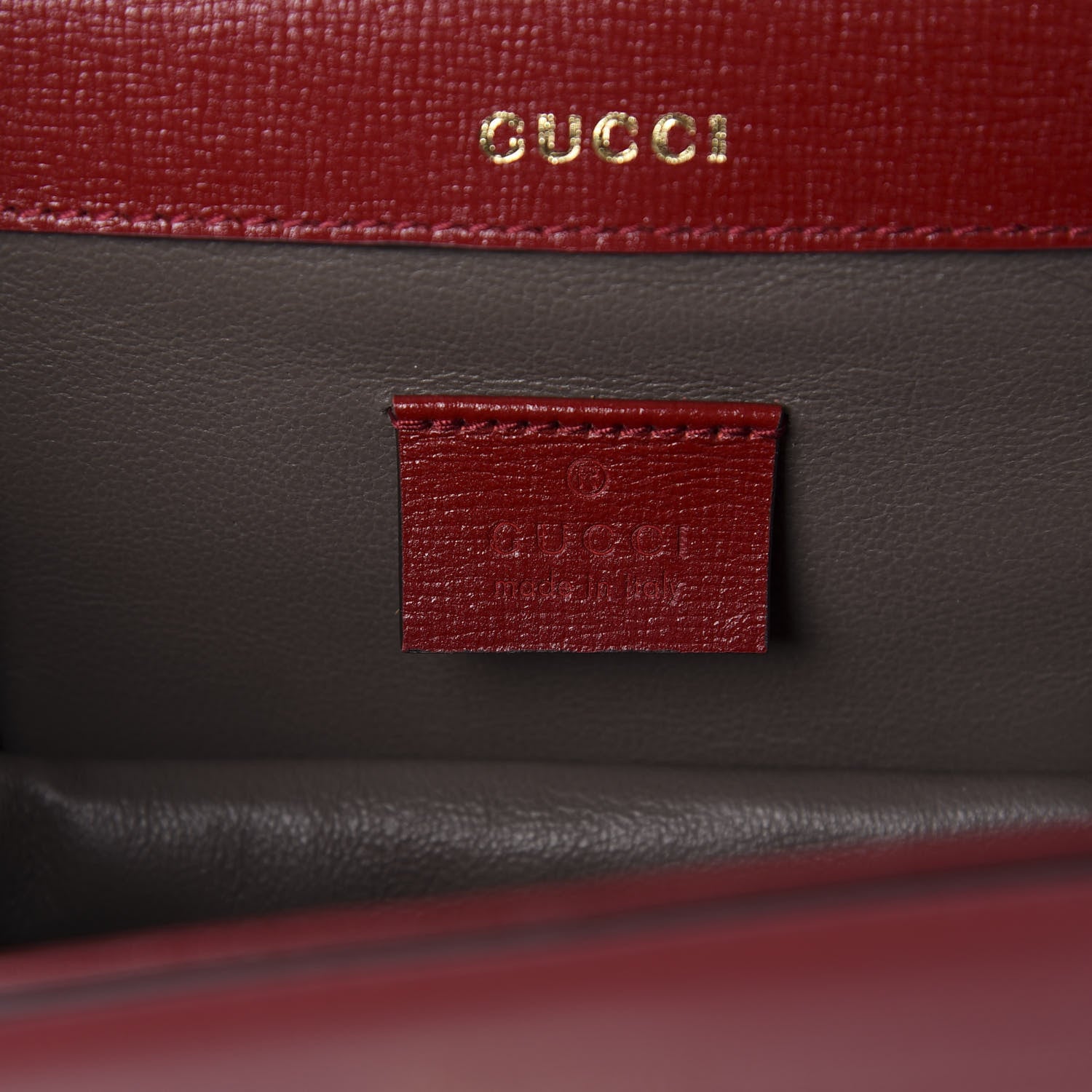 Gucci Azalea Calfskin Mini Sylvie 1969 Flap Messenger Bag New Cherry Red 9 of 11