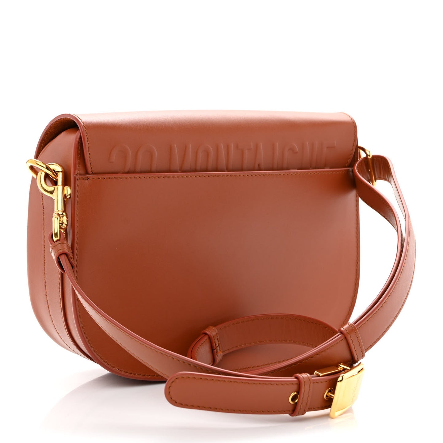 Box Calfskin Medium Bobby Flap Dark Tan