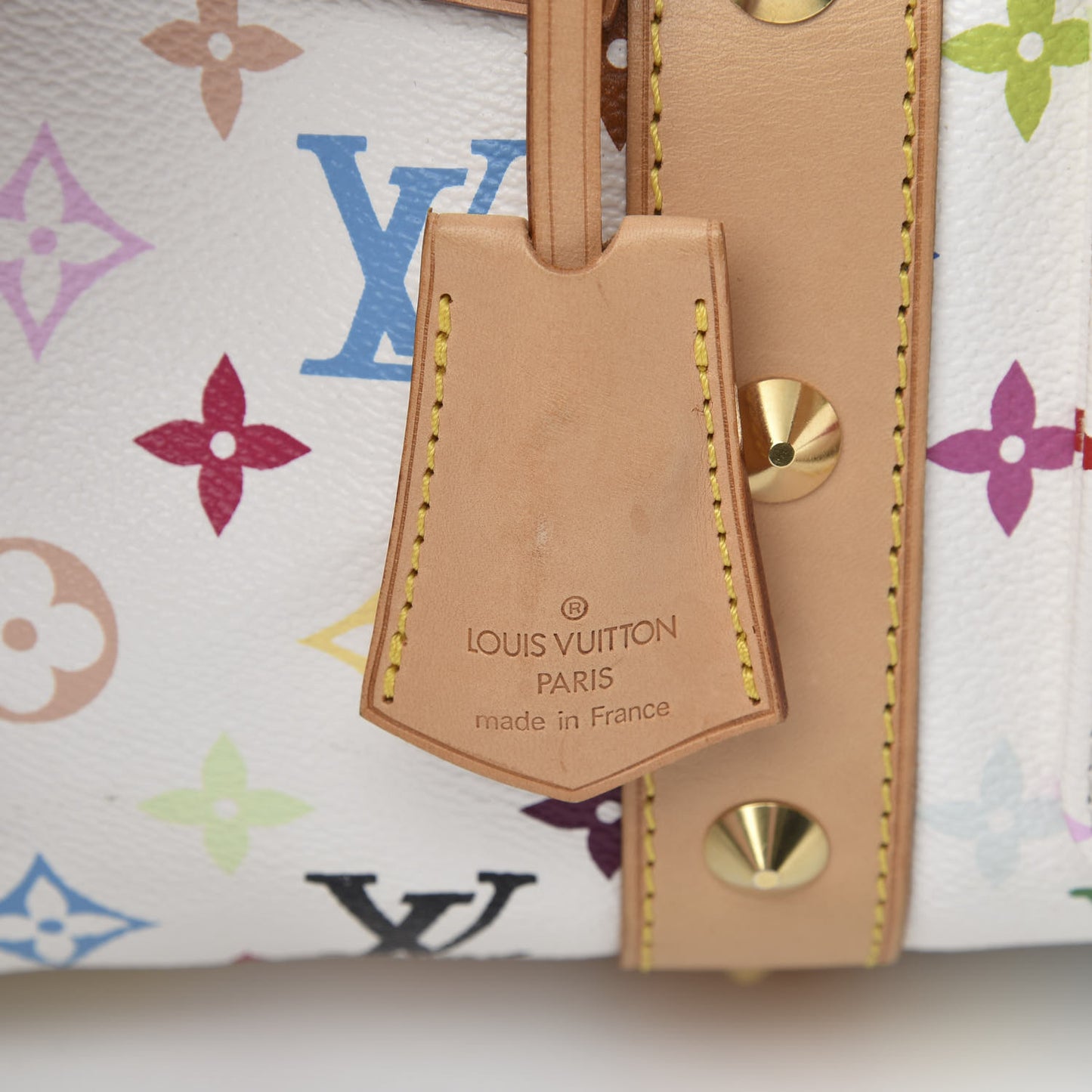 Monogram Multicolor Keepall 45 White