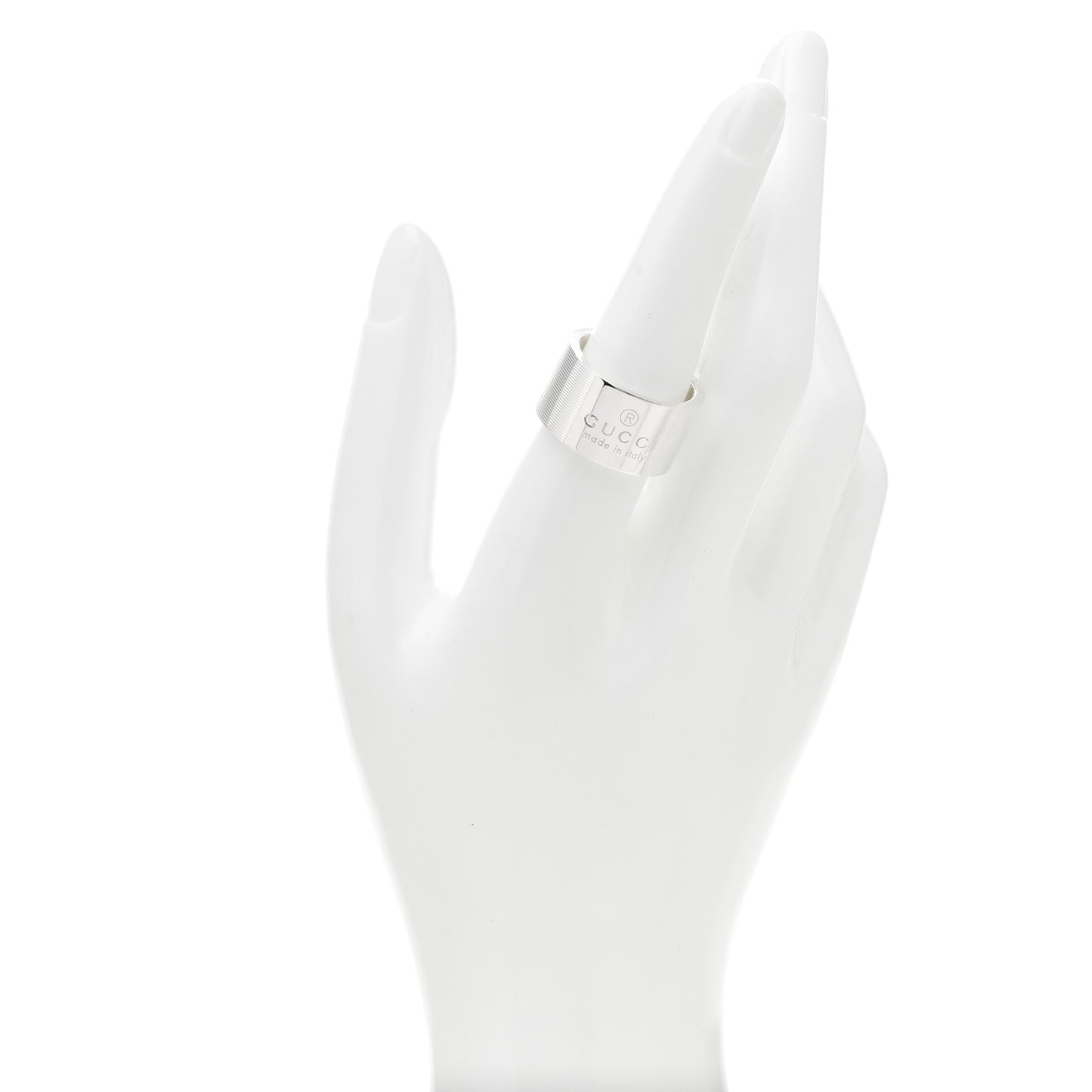 Sterling Silver 12mm Signature Band Ring 57 8