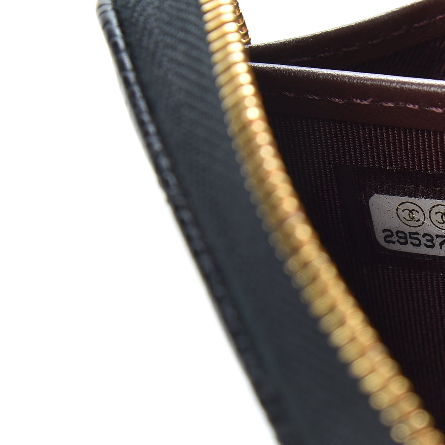 Caviar Quilted Large Gusset Zip Around Wallet Black