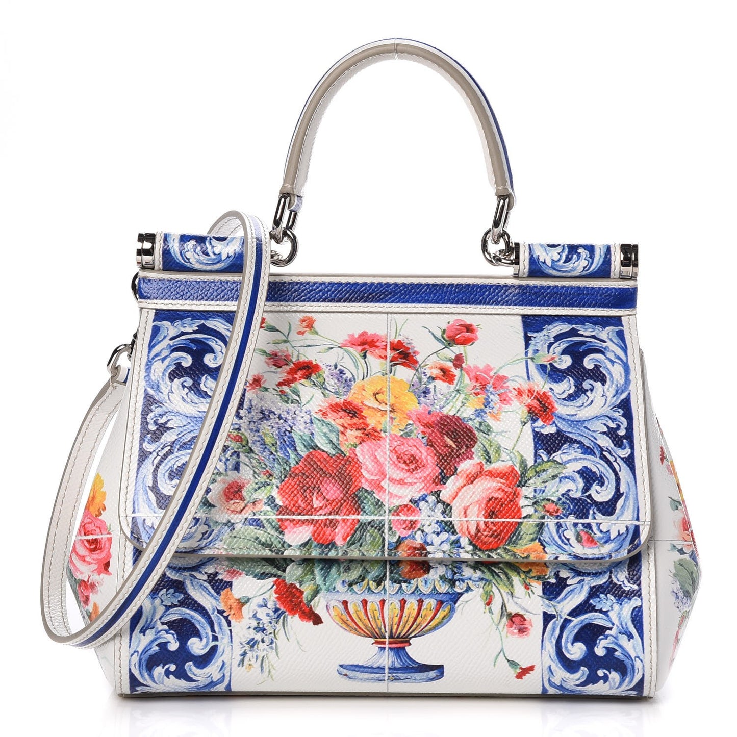 Dauphine Majolica Print Small Miss Sicily Satchel Multi