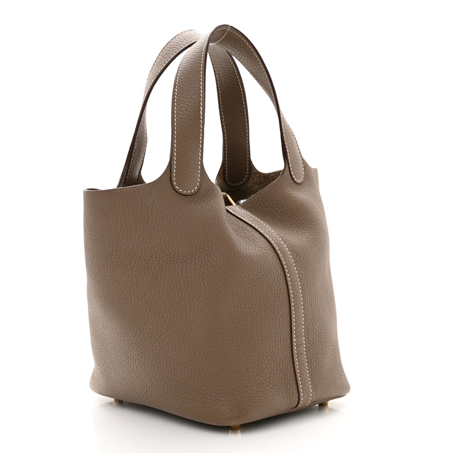 Hermes Taurillon Clemence Picotin Lock 18 PM Etoupe 3 of 12