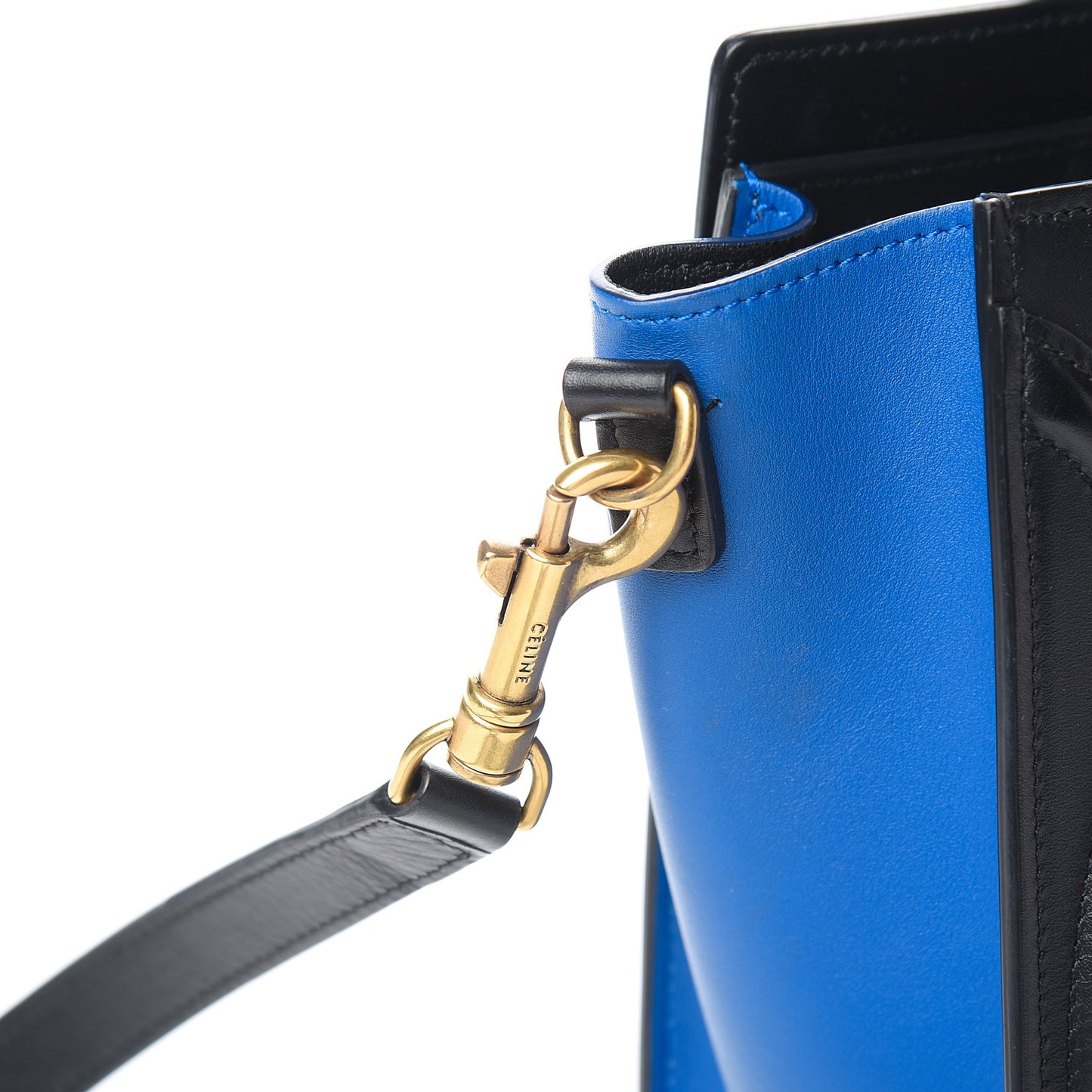 Elephant Calfskin Nano Tri-Color Luggage Beige