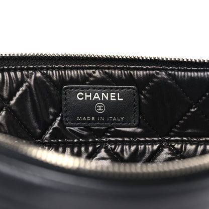 Chanel Metallic Calfskin Keyboard Pouch Black 6 of 9