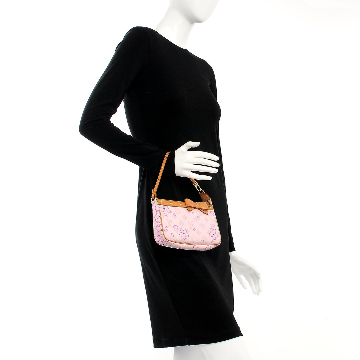 Monogram Cherry Blossom Pochette Accessories Pink