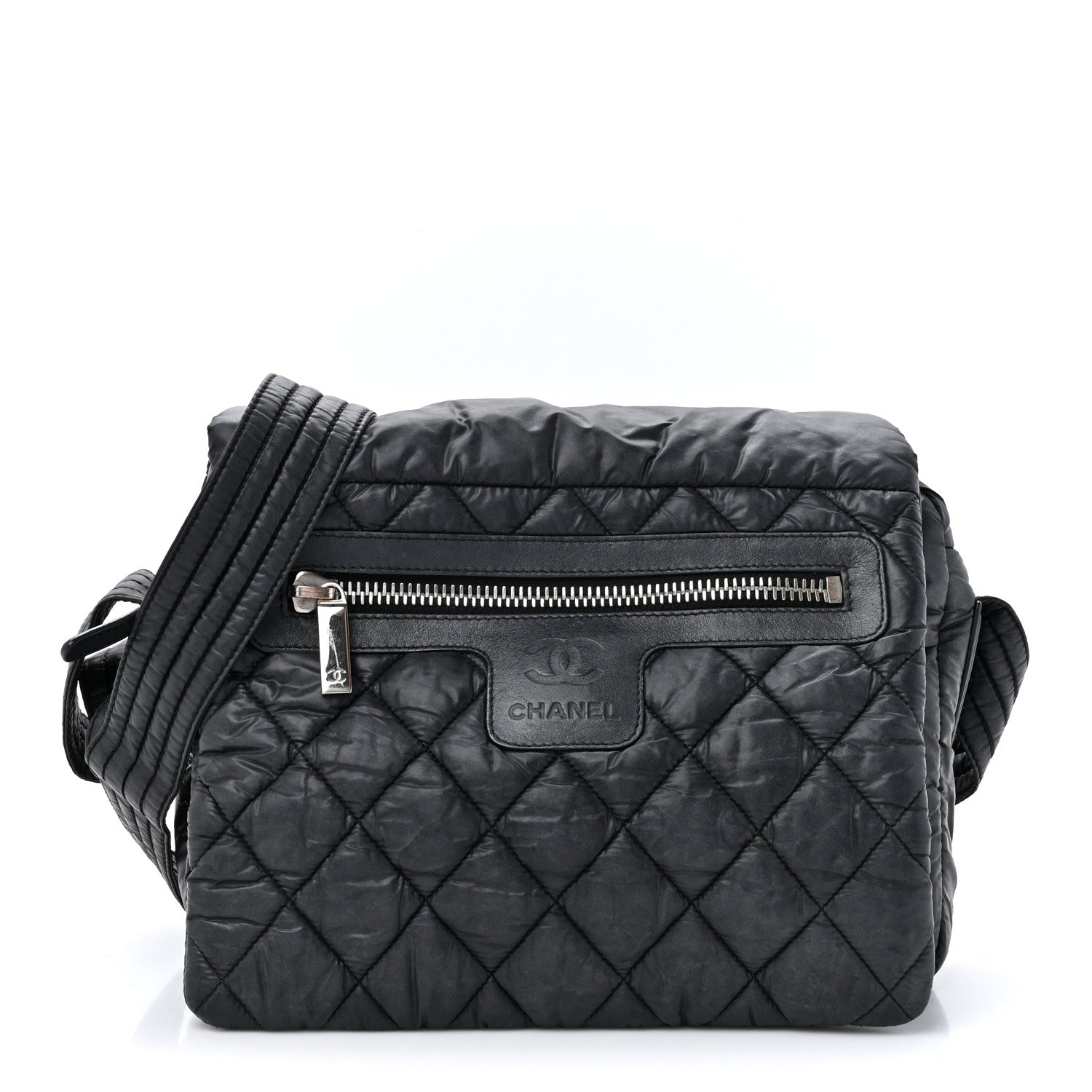Chanel Nylon Small Coco Cocoon Messenger Bag Black 1 of 14