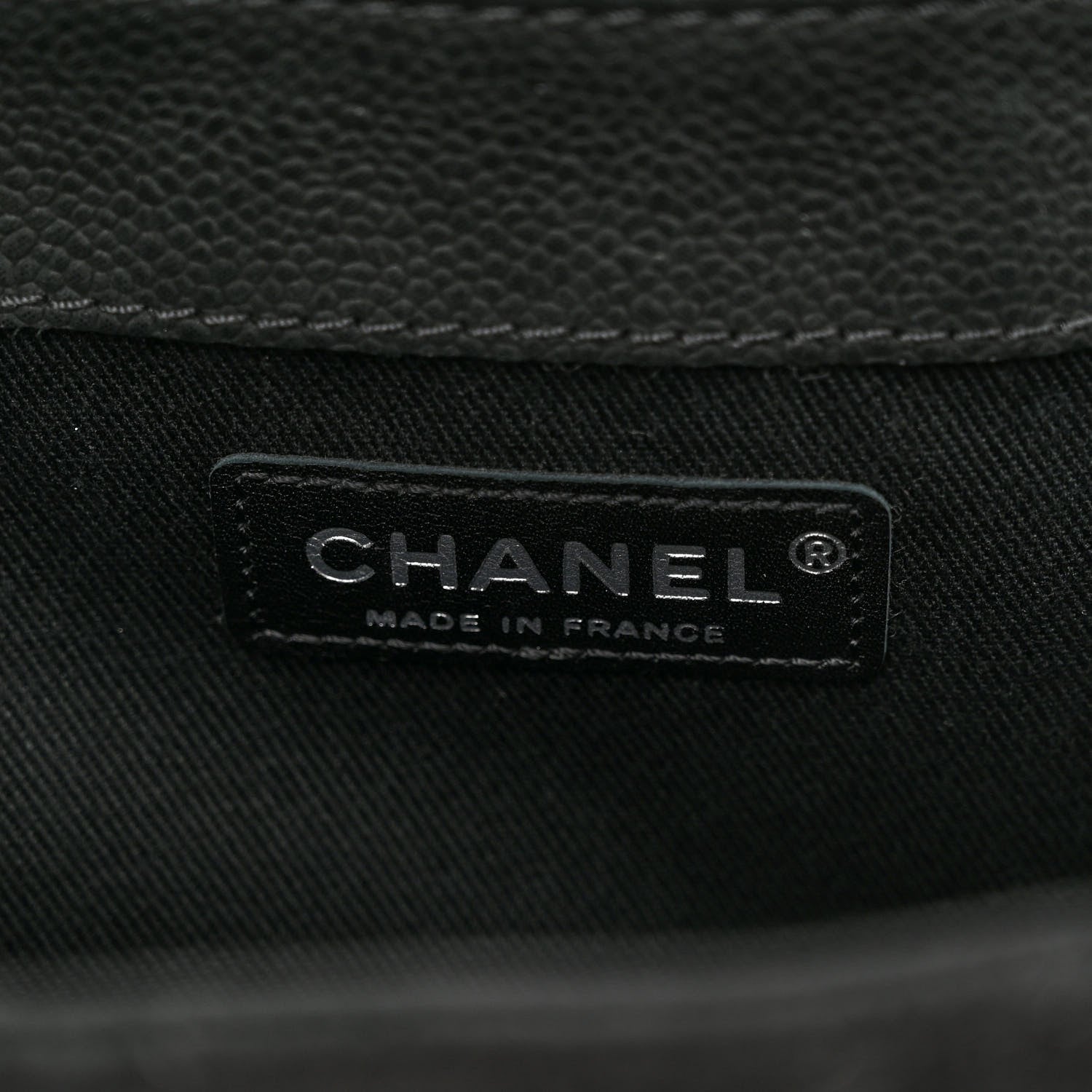 Chanel Iridescent Caviar Quilted Medium Lady Pearly Flap Black 6 of 12