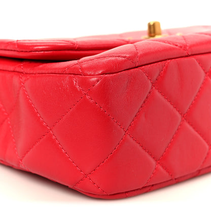 Chanel Lambskin Quilted Small Flap Red 9 of 10
