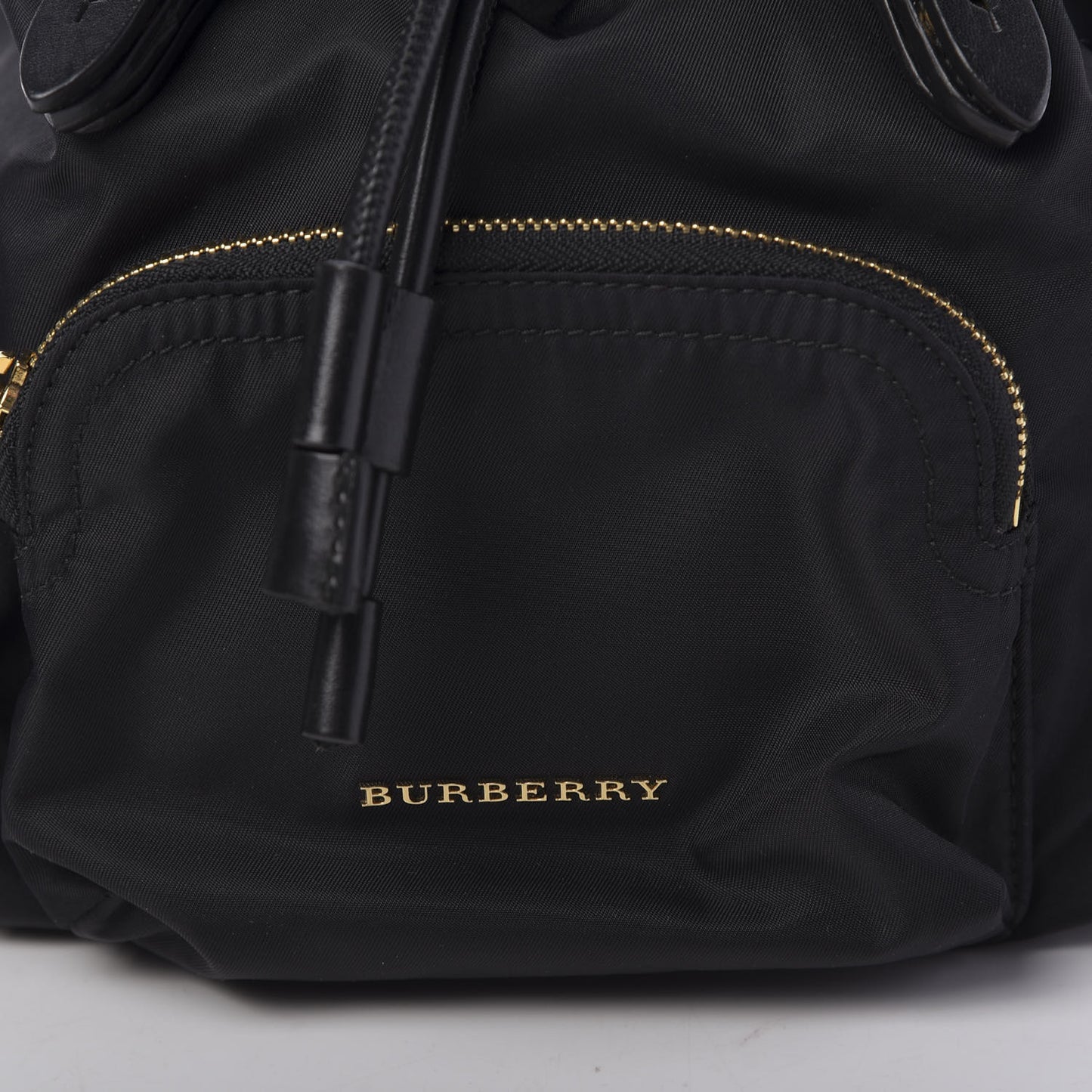 Nylon Small Crossbody Rucksack Backpack Black